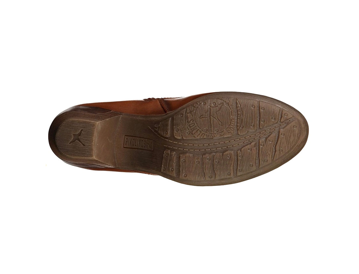 Pikolinos Rotterdam 902-8746 Cuero Light Tan Zip 3 Eyelet Boot Made In Spain