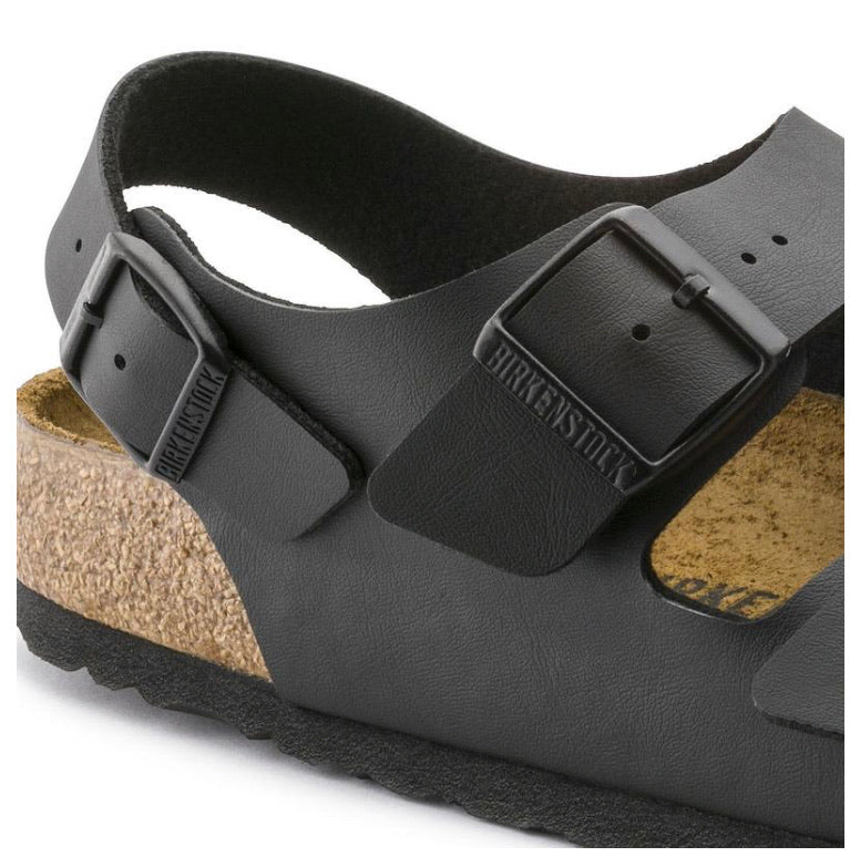 Birkenstock Milano Black Birko-Flor Made In Germany