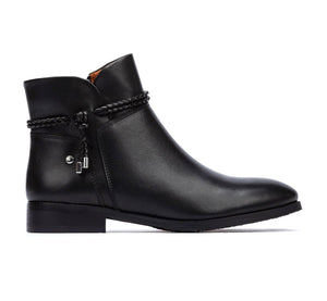 Pikolinos Royal W4D-8908 Black Zip Ankle Boot Made In Spain