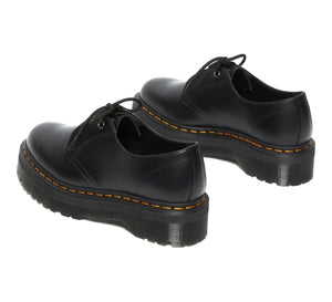 Dr. Martens Jarrick Lo Black Smooth Platform 1 Eyelet Shoe