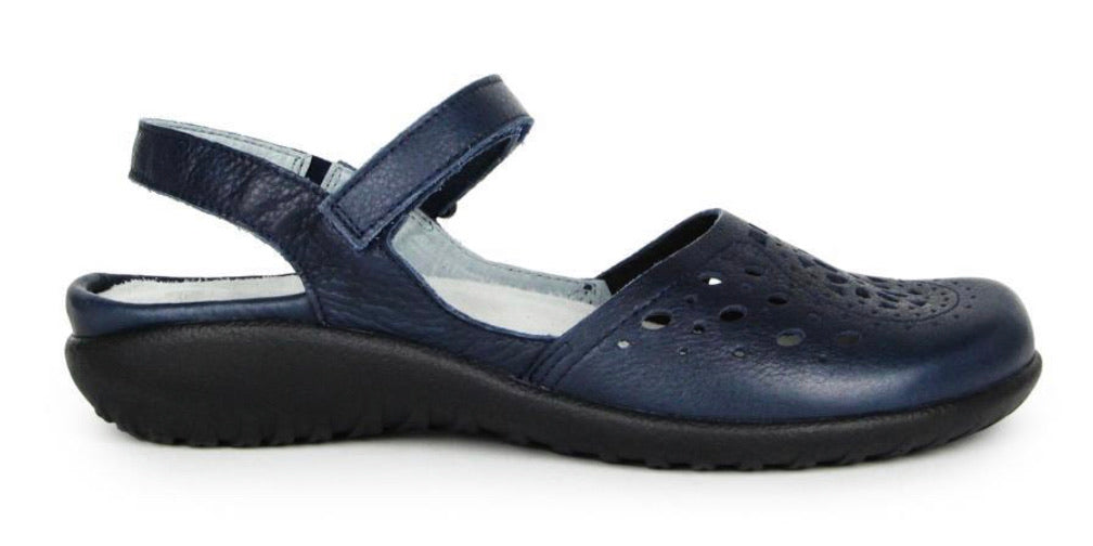 Naot Arataki Soft Ink Navy Blue Leather Ladies Sandals Made In Israel