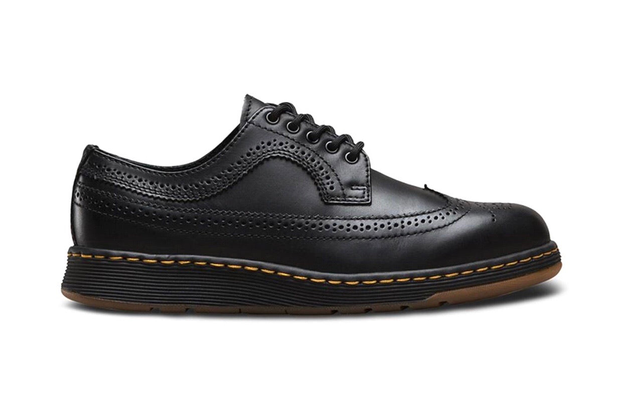 Dr. Martens Gabe Black Temperley SoftWair Brogue 5 Eyelet Shoe