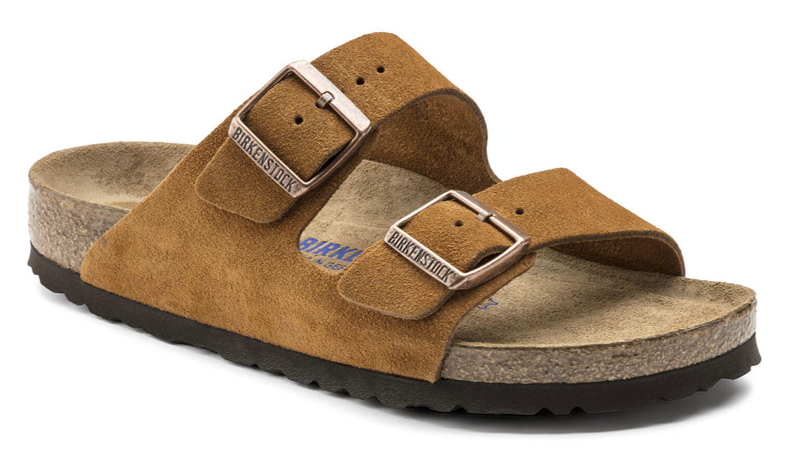 Birkenstock Arizona Mink Suede Leather Soft Footbed Made In Germany