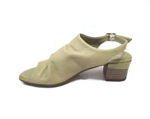 Sala Europe Norfolk Scorpion Light Green Open Toe Buckle Slingback Made In Turkey