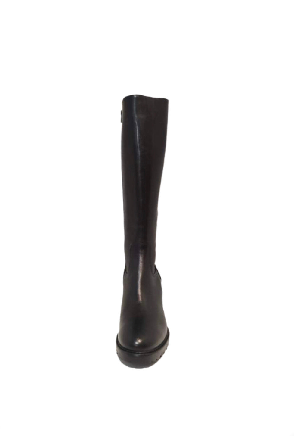 Progetto P270 Black Nero Knee High Zip Boot Made In Italy