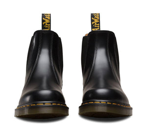 Dr. Martens 2976 Black Yellow Stitch Chelsea Elastic Sided Boot