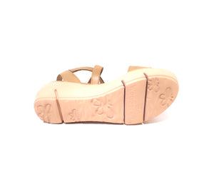 Wonders D-8212 Army Pergamena Leather Wedge Made In Spain