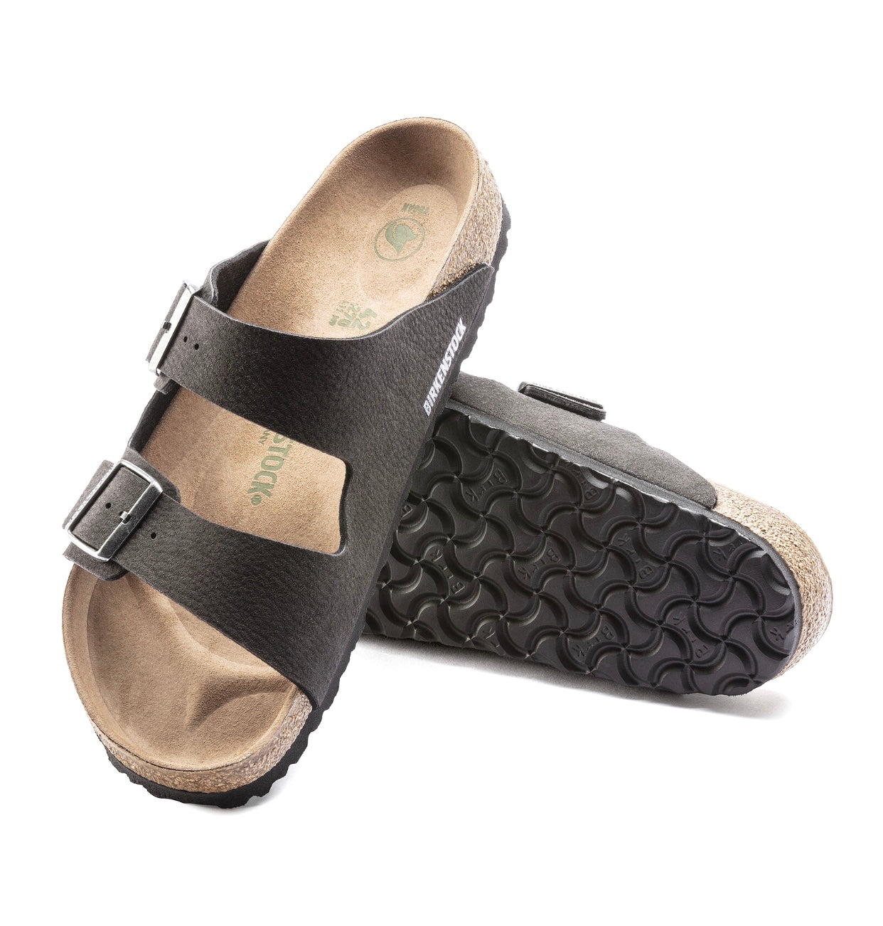 Birkenstock Arizona Desert Dust Black Microfiber Vegan Made In Germany