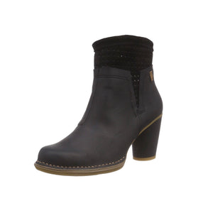 El Naturalista N495 Black Zip Ankle Boot Made In Spain