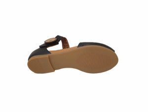 Sala Europe Aimee Black Open Toe Sandal Made In Turkey