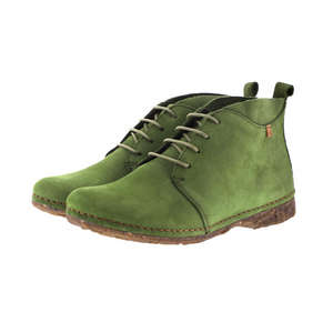 El Naturalista N974 Selva Green Lace Up Ankle Boots Made In Spain