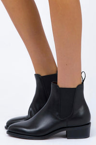 Baxter Dancer Black Resin Sole Cuban Heel Chelsea Dress Boot Made In Australia