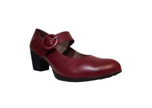 Wonders G-4701 Rubi Red Leather Court Shoe Made In Spain