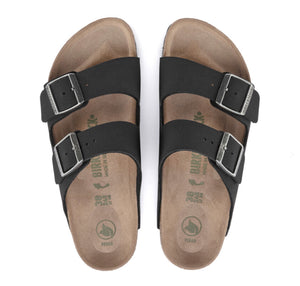 Birkenstock Arizona Black Vegan Birko-Flor Nubuck Made In Germany