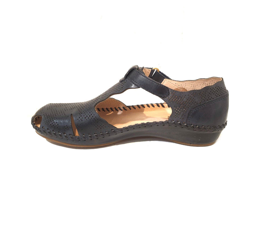 Pikolinos 655-0574 P. Vallarta Navy Blue Sandal Made In Spain