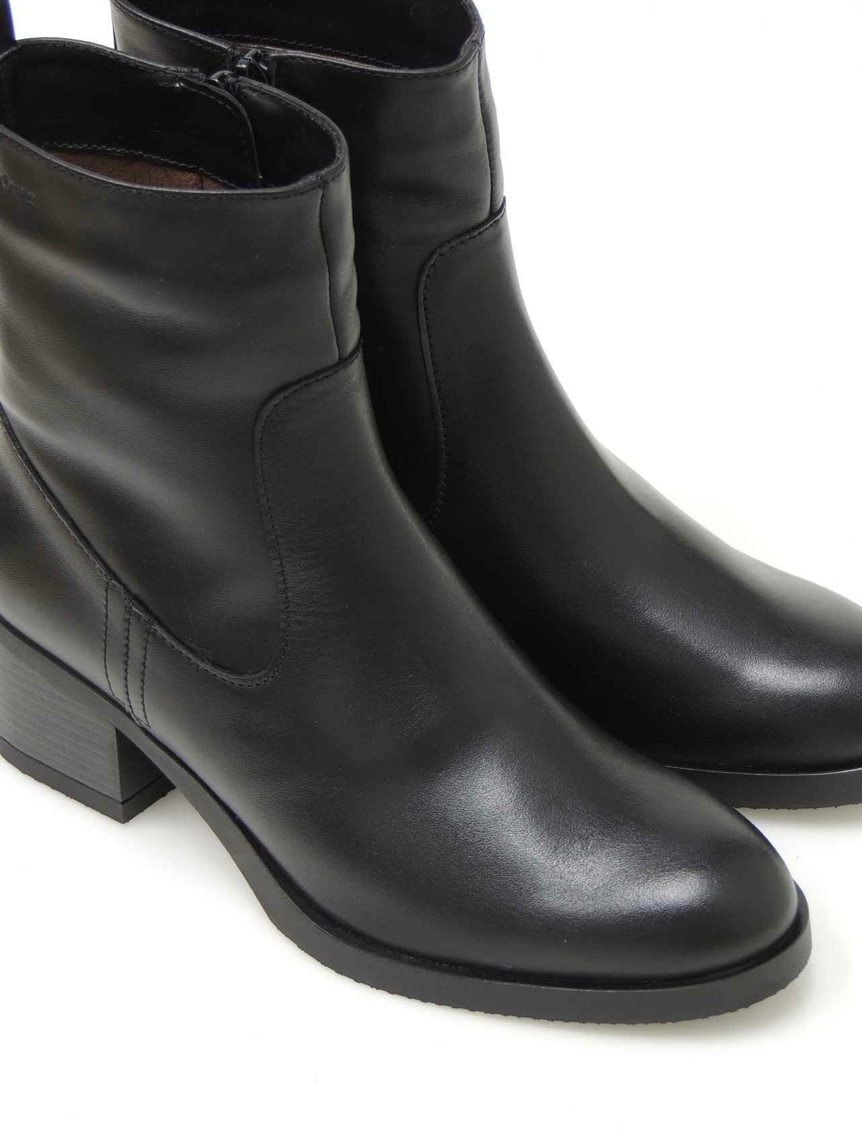 Wonders G-6208 Isy Negro Black Zip Ankle Boot Made In Spain