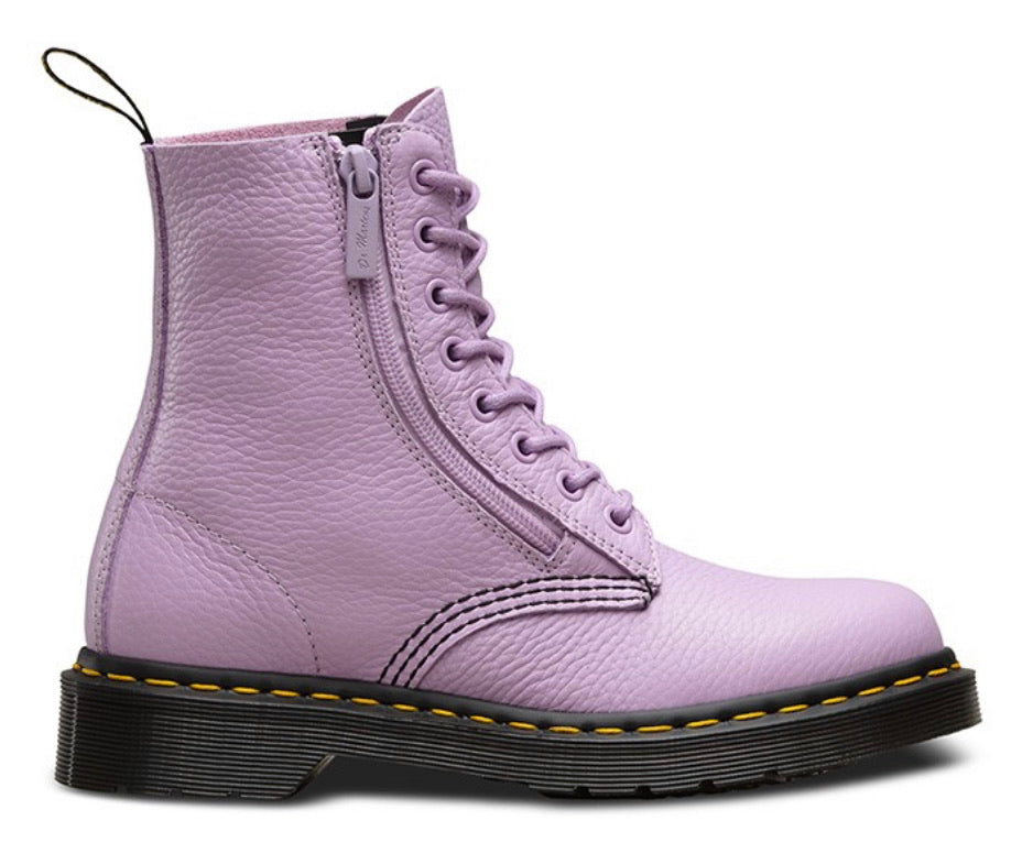 Martens 1460 Pascal Soft Leather Orchid Purple Eyelet Zip
