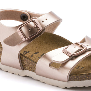 Birkenstock Rio Kids Electric Metallic Copper Birko-Flor Made In Germany