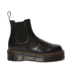 Dr. Martens 2976 Quad Black Leather Platform Chelsea Boot