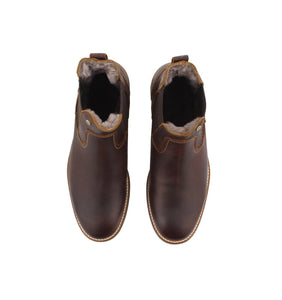 Panama Jack Garnock Igloo C3 Castano Chestnut Brown Sheepskin Lining Waterproof Chelsea Boot Made In Spain