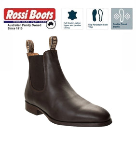 Rossi Boots 5020 Tennant Brown Chelsea Boot Made In Portugal