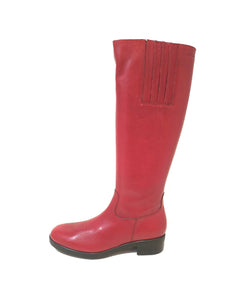 Wonders D-9343 Rubi Red Knee High Zip Boot Made In Spain