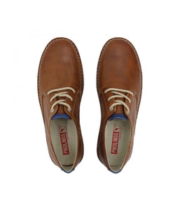 Pikolinos Santiago M7B-4089C1 Brandy 3 Eyelet Shoe Made In Spain