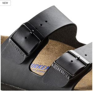 Birkenstock Arizona Black Birko-Flor Soft Footbed Made In Germany