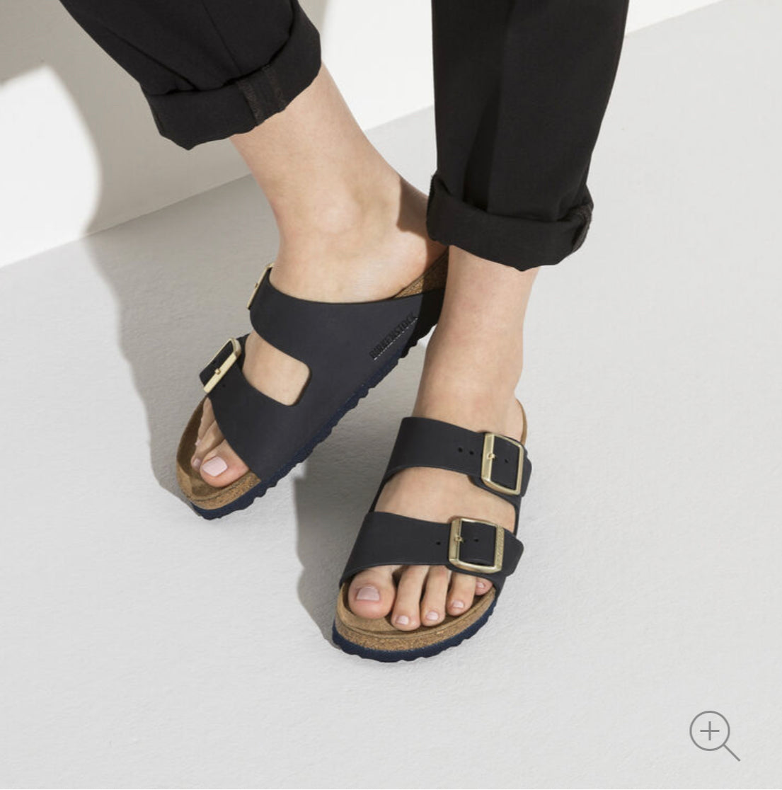 Birkenstock Arizona Midnight Blue Nubuck Leather Soft Footbed Made In Germany