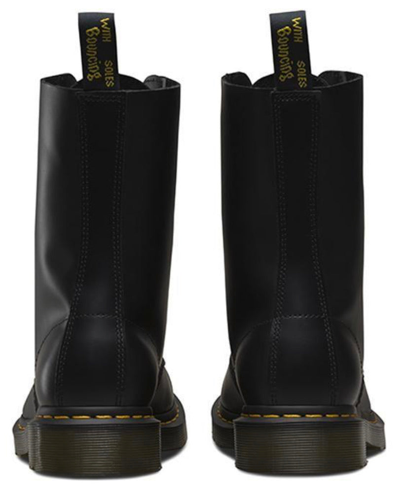 Dr. Martens 1490 Black Smooth 10 Eyelet Boot