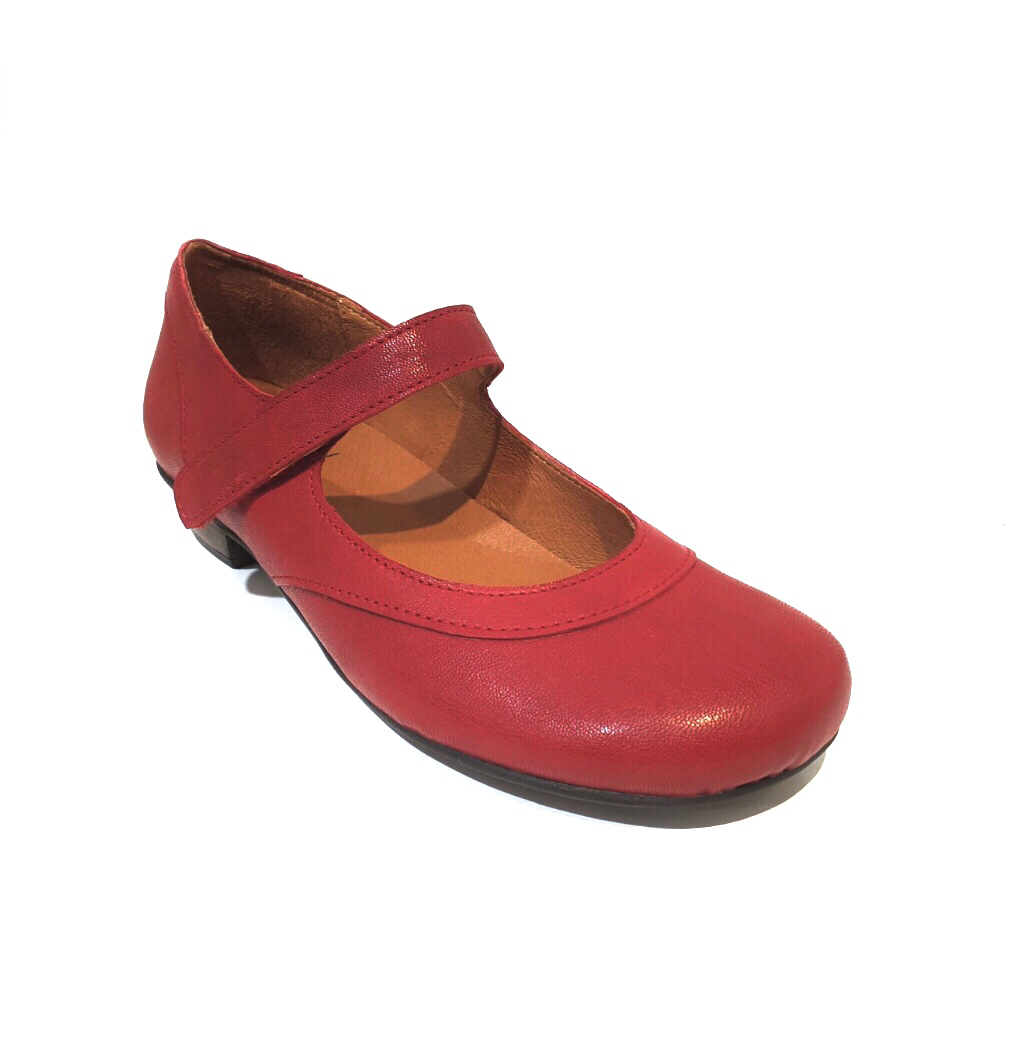 Brako 6480 Rojo Red Rock Bem Leather Court Shoe Made In Spain