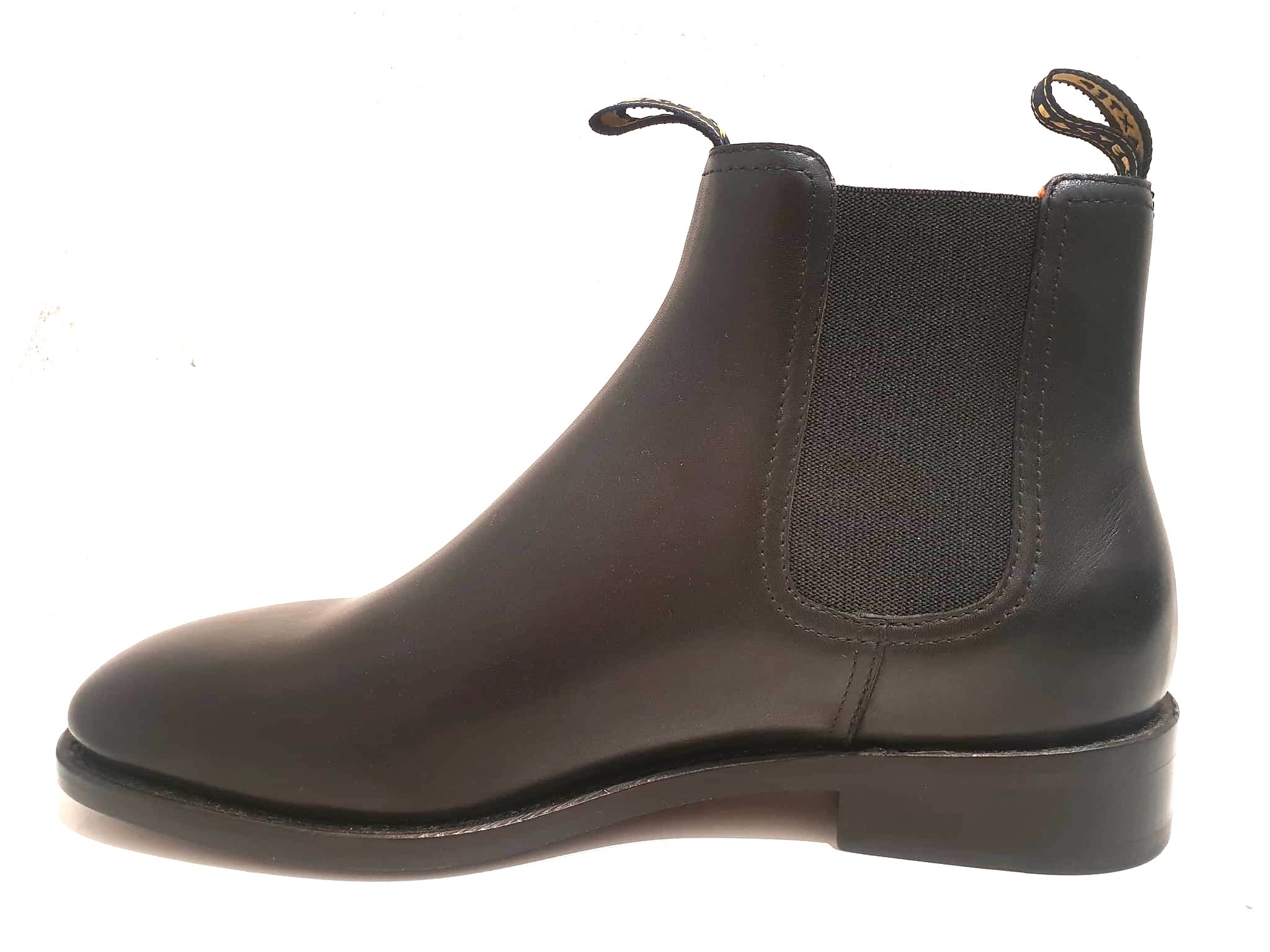 Baxter Horseman Black Leather Sole Chelsea Boot