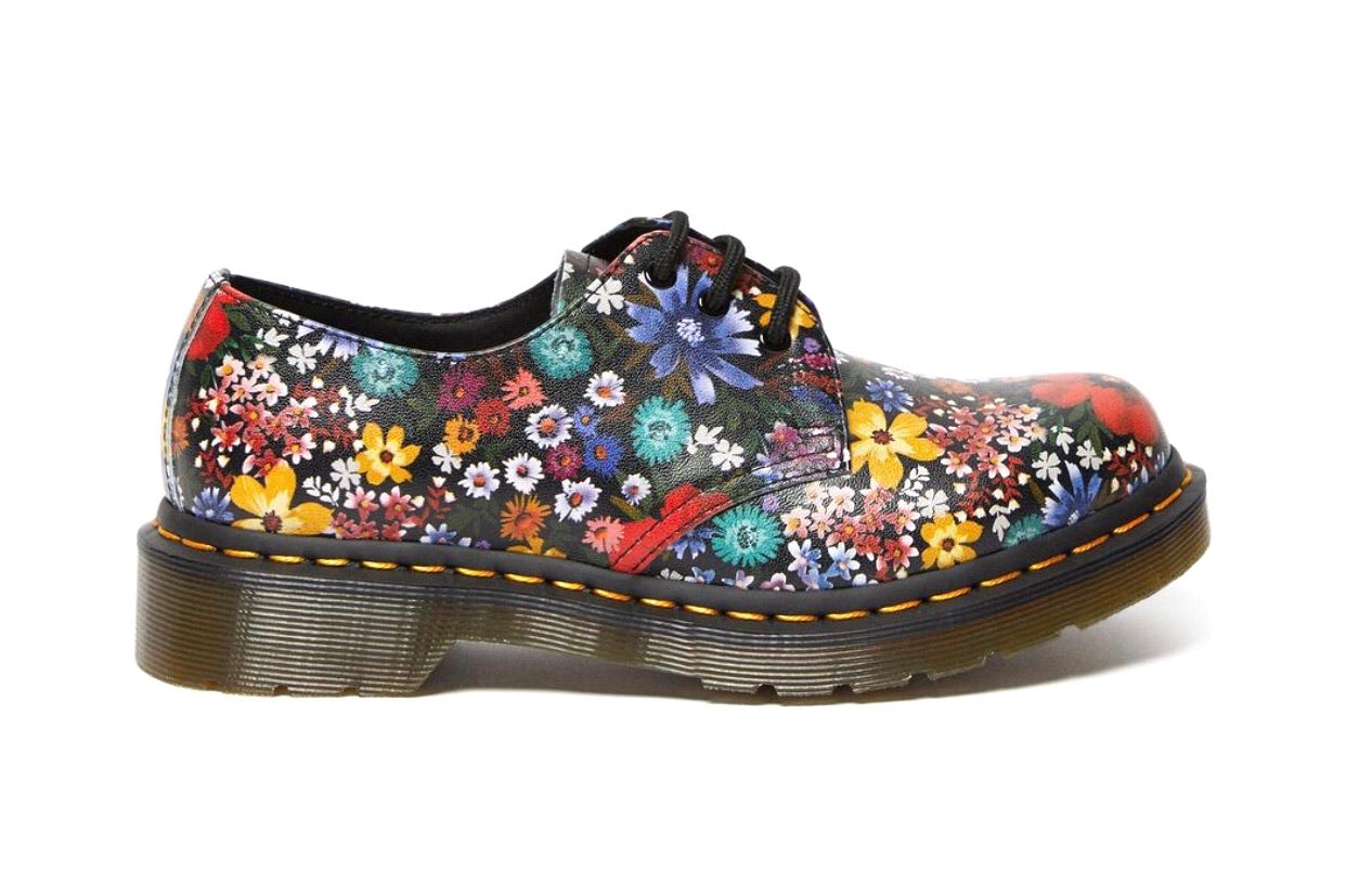 Dr. Martens 1461 Multi Wanderlust Smooth Floral 3 Eyelet Shoe