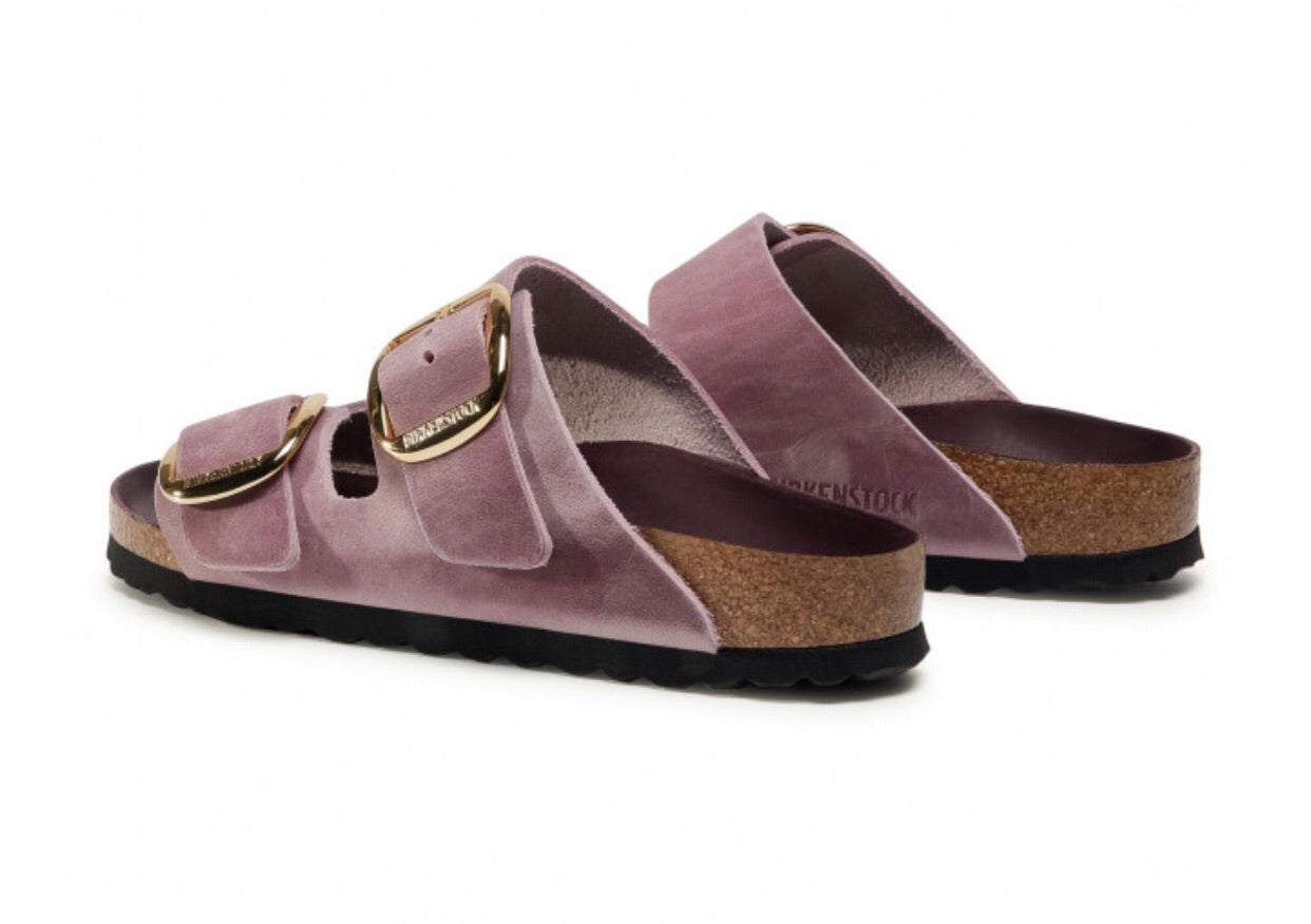 Birkenstock Arizona Big Buckle Lavender Blush Oiled Leather Made In Germany