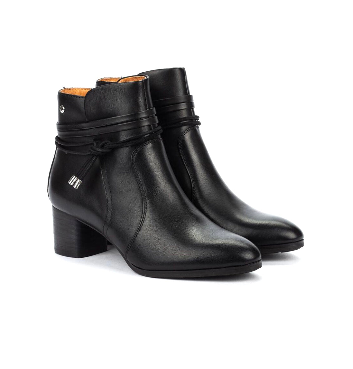 Pikolinos Calafat W1Z-8635C1 Black Zip Ankle Boot Made In Spain