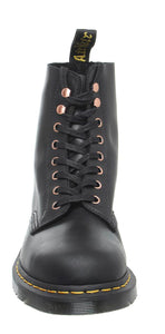 Dr. Martens 1460 Black Pascal Ankle 8 Eyelet Boot Soapstone Hi Suede Wp