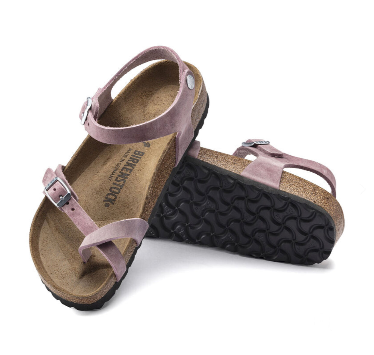 Birkenstock Taormina Lavender Blush Oiled Leather Made In Germany