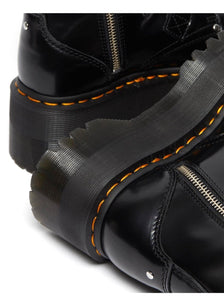 Dr. Martens Jadon Max Hardware Black 4 Strap Zip Platform Ankle Boot