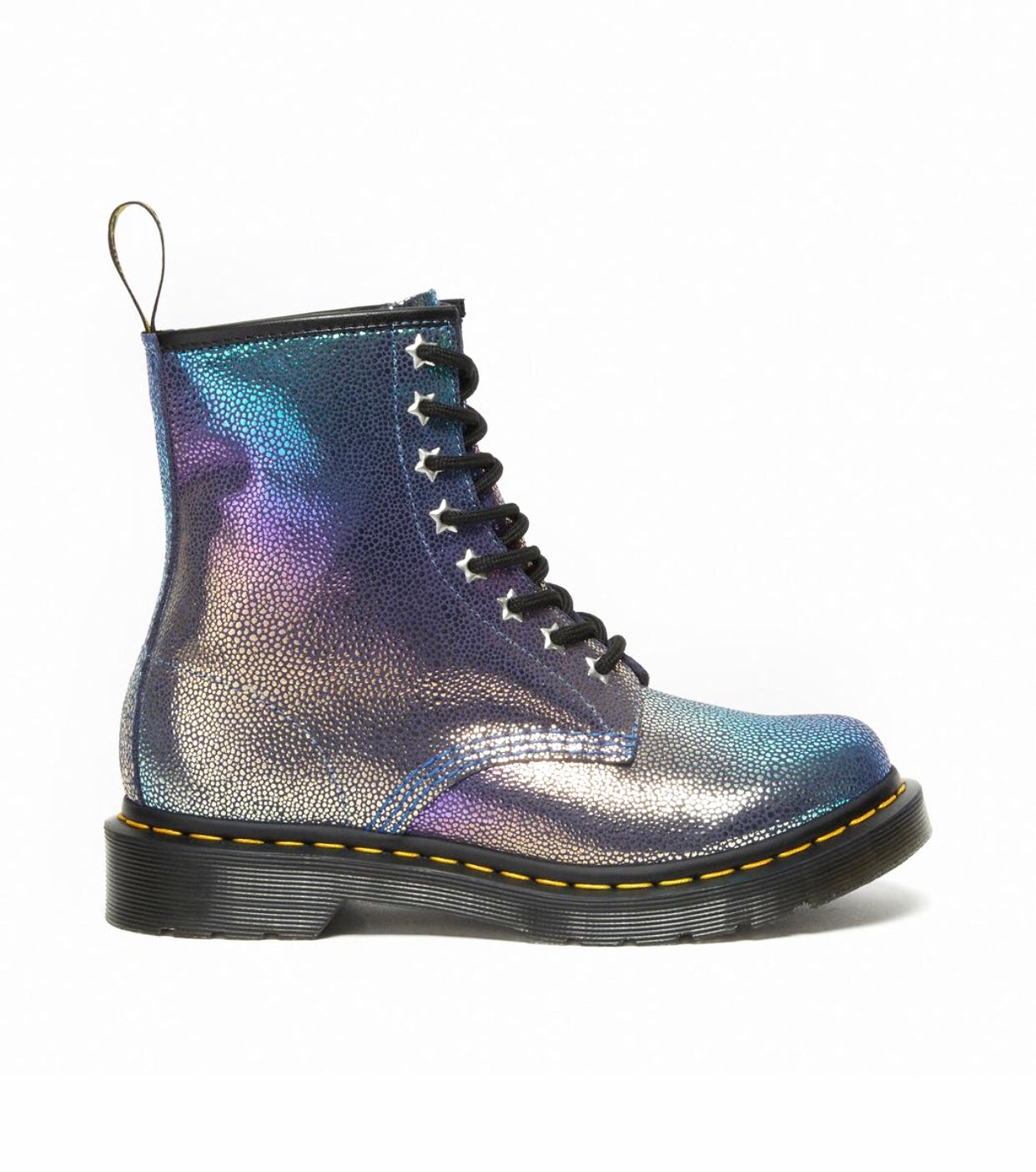 Dr. Martens 1460 Purple Rainbow Ray Ankle 8 Eyelet Boot