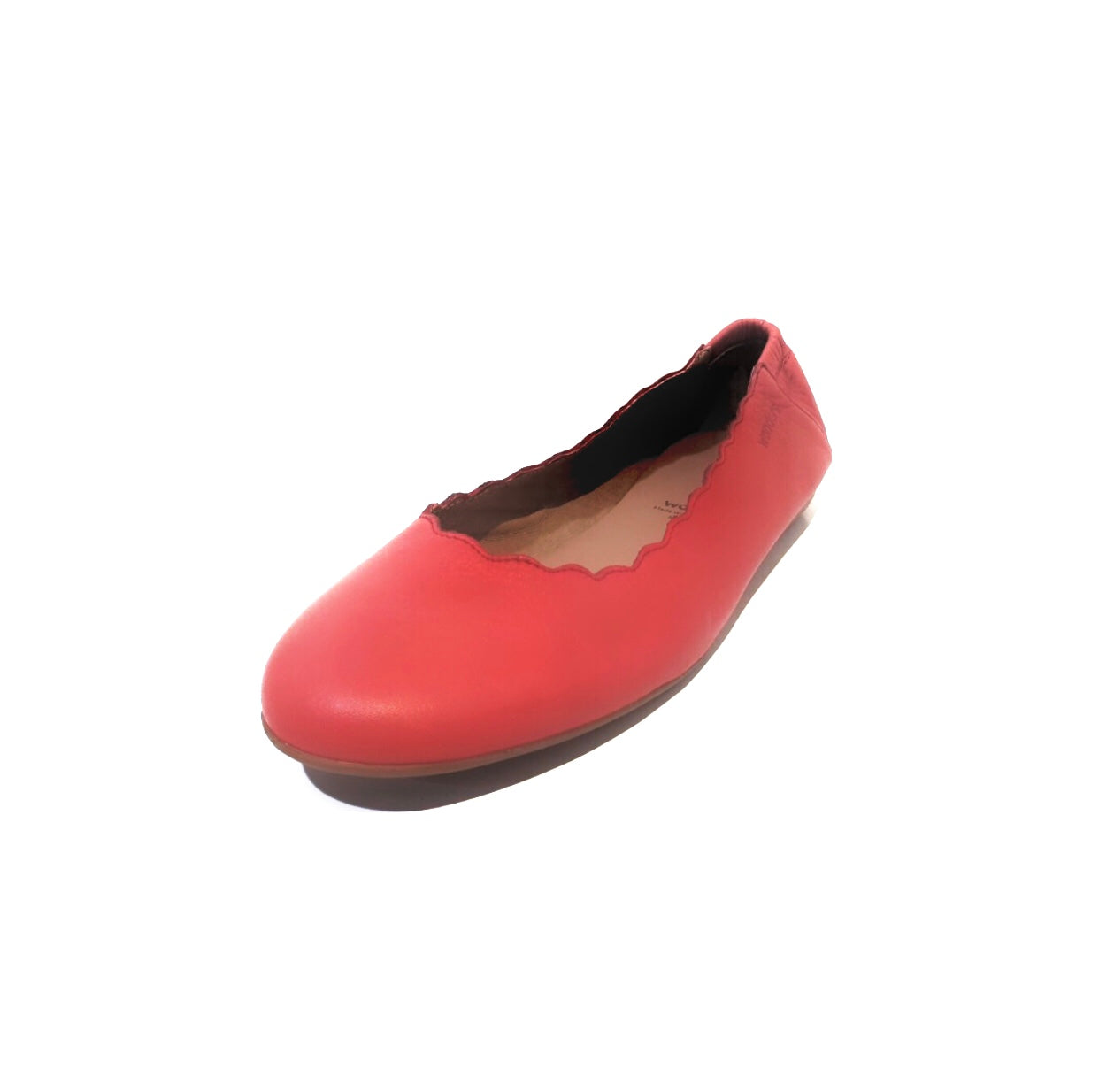 Wonders A-6017 Rojo Red Leather Flats Made In Spain