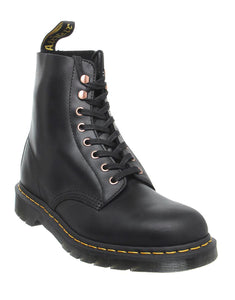 Dr. Martens 1460 Black Pascal Ankle 8 Eyelet Boot Soapstone Hi Suede Wp