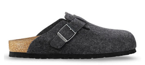 Birkenstock Boston Anthracite Wool Felt Made In Germany