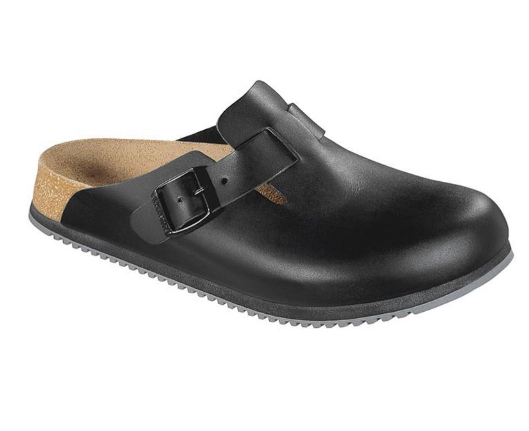 Birkenstock Boston Black Super Grip Made In Germany