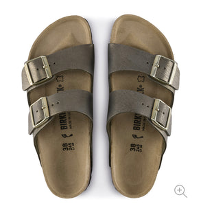 Birkenstock Arizona Washed Metallic Stone Gold Made In Germany