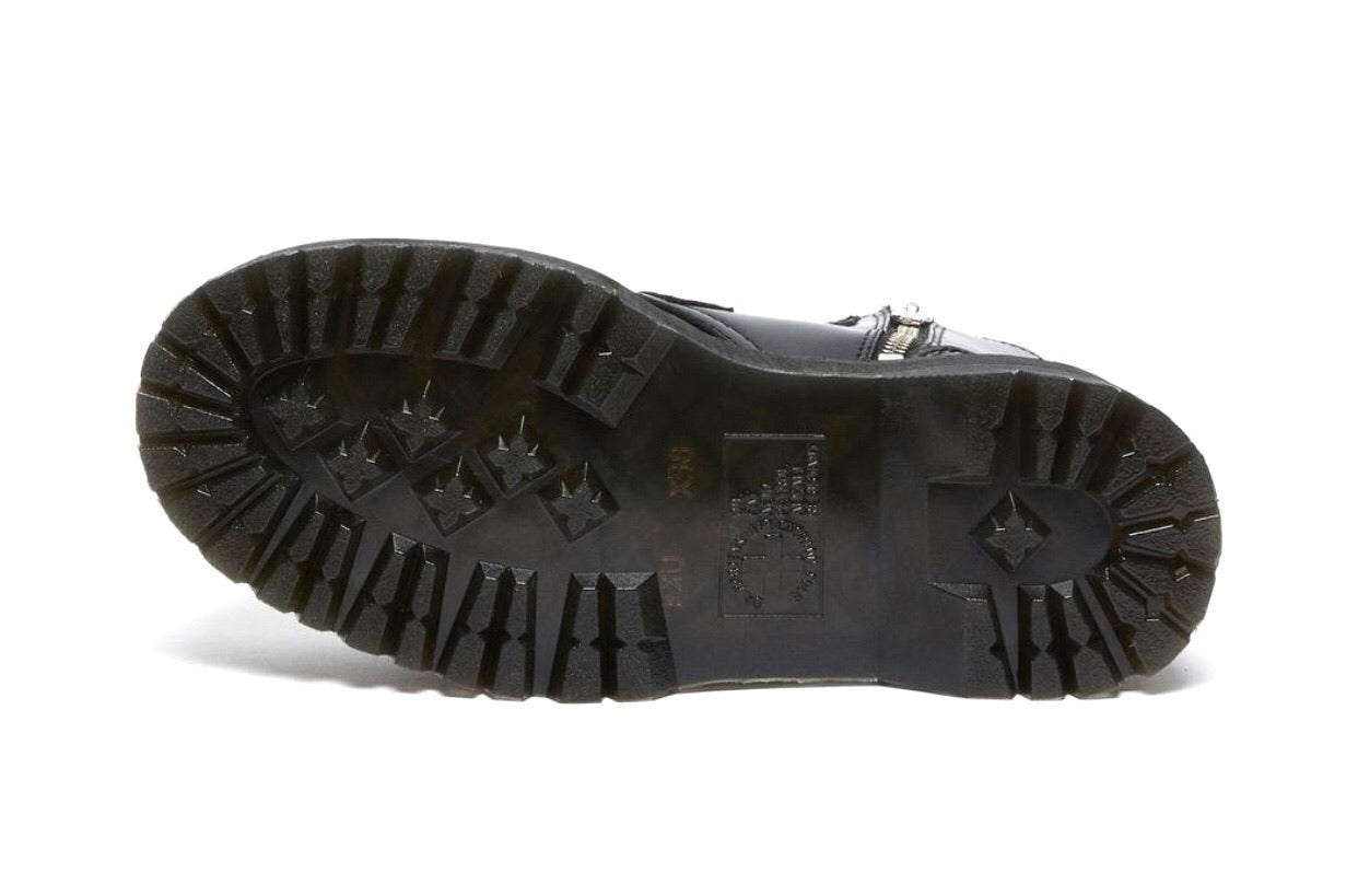 Dr. Martens Jadon Max Hardware Black 4 Strap Zip Platform Ankle Boot