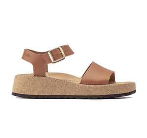 Papillio By Birkenstock Glenda Ginger Brown Wedge Sandal Made In Portugal