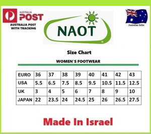 Naot Chord Black Leather Velcro Mary Jane Made In Israel