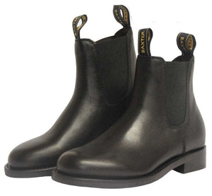 Baxter Royal Black Rubber Sole Chelsea Dress Boot Made In Australia