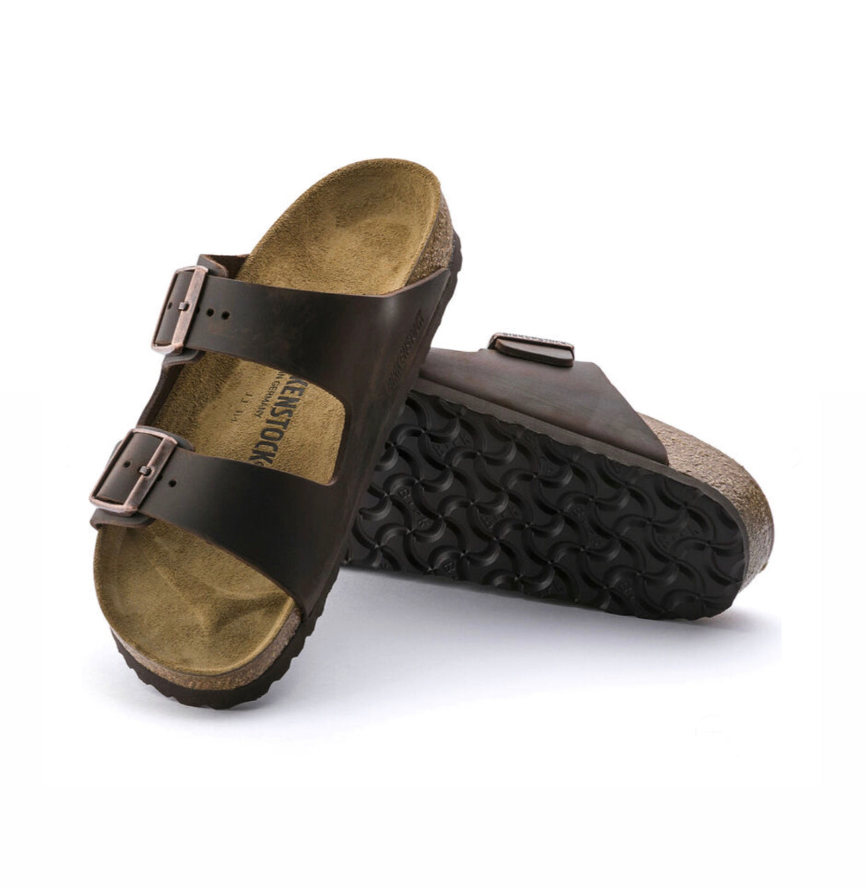 Birkenstock Arizona Habana Oiled Leather Made In Germany