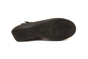 Wanda Panda Aurora Black Velcro Mary Jane Made In Spain